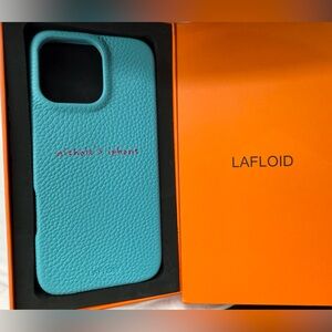 LAFLOID iPhone 16 pro max case blue🩵💗